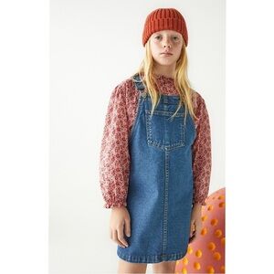 El Corte Ingles 6 (Girls)  Denim Pinafore Overall Size 6